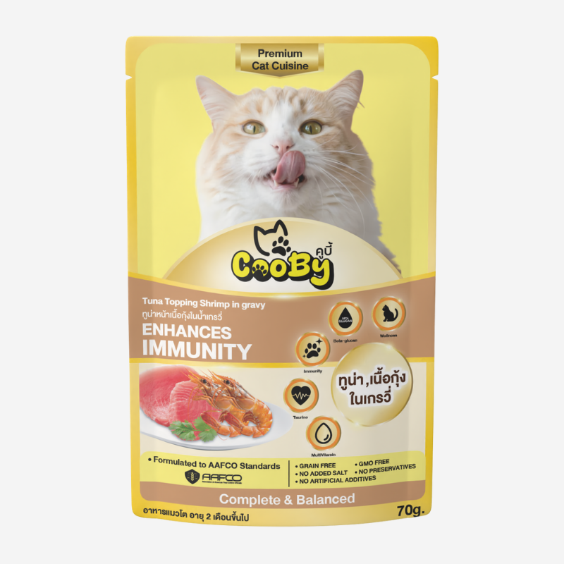 คูบี้ ทูน่าหน้ากุ้งในน้ำเกรวี่